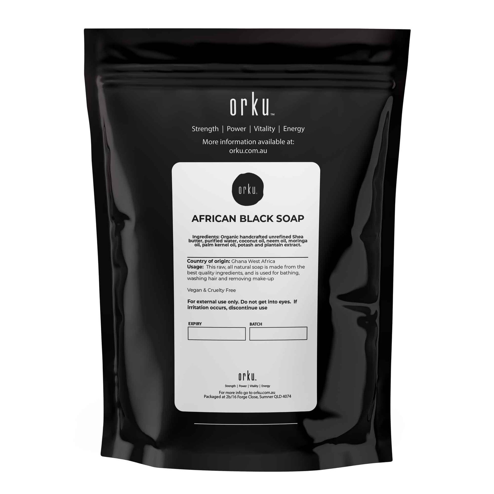 150g African Black Soap Bars - Moisturising Shea Moringa Neem Seed Alata Samina - Image 2